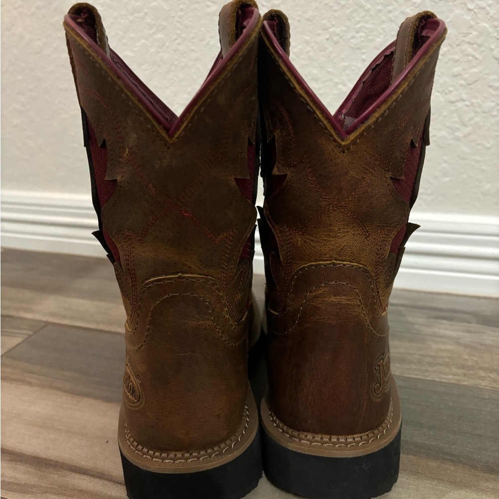 Justin Lathey Nano Composite Square Toe Work Boot… - image 4